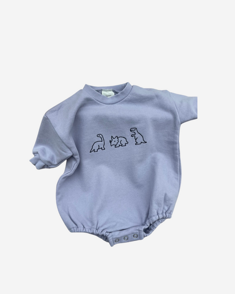 Dinosaur Embroidered Romper