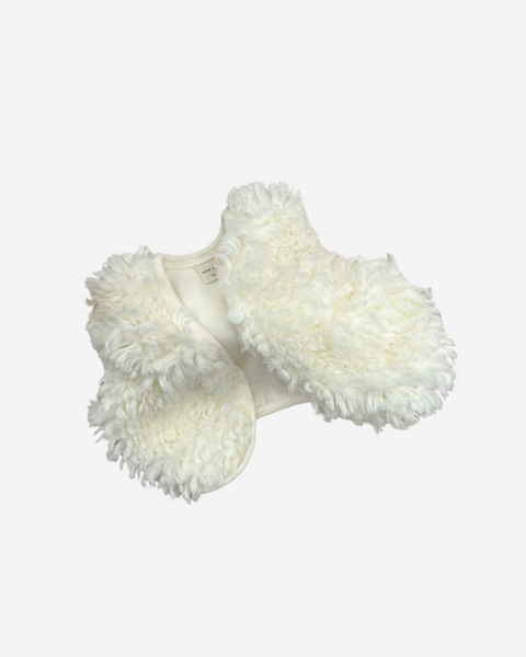 Cream Fluffy Gilet.