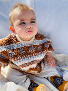 Fluffy Brown Nordic Jumper.