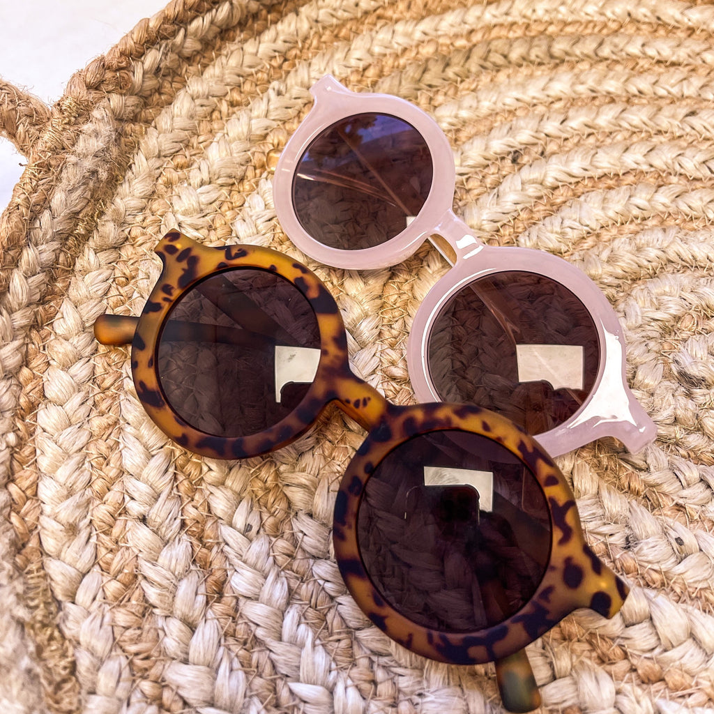Kids Round Sunglasses - Pink or Tortoise Shell – Honeylanekids
