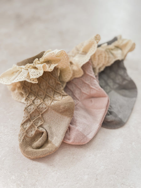 ALAIA. Pack of 3 Frilly Socks.